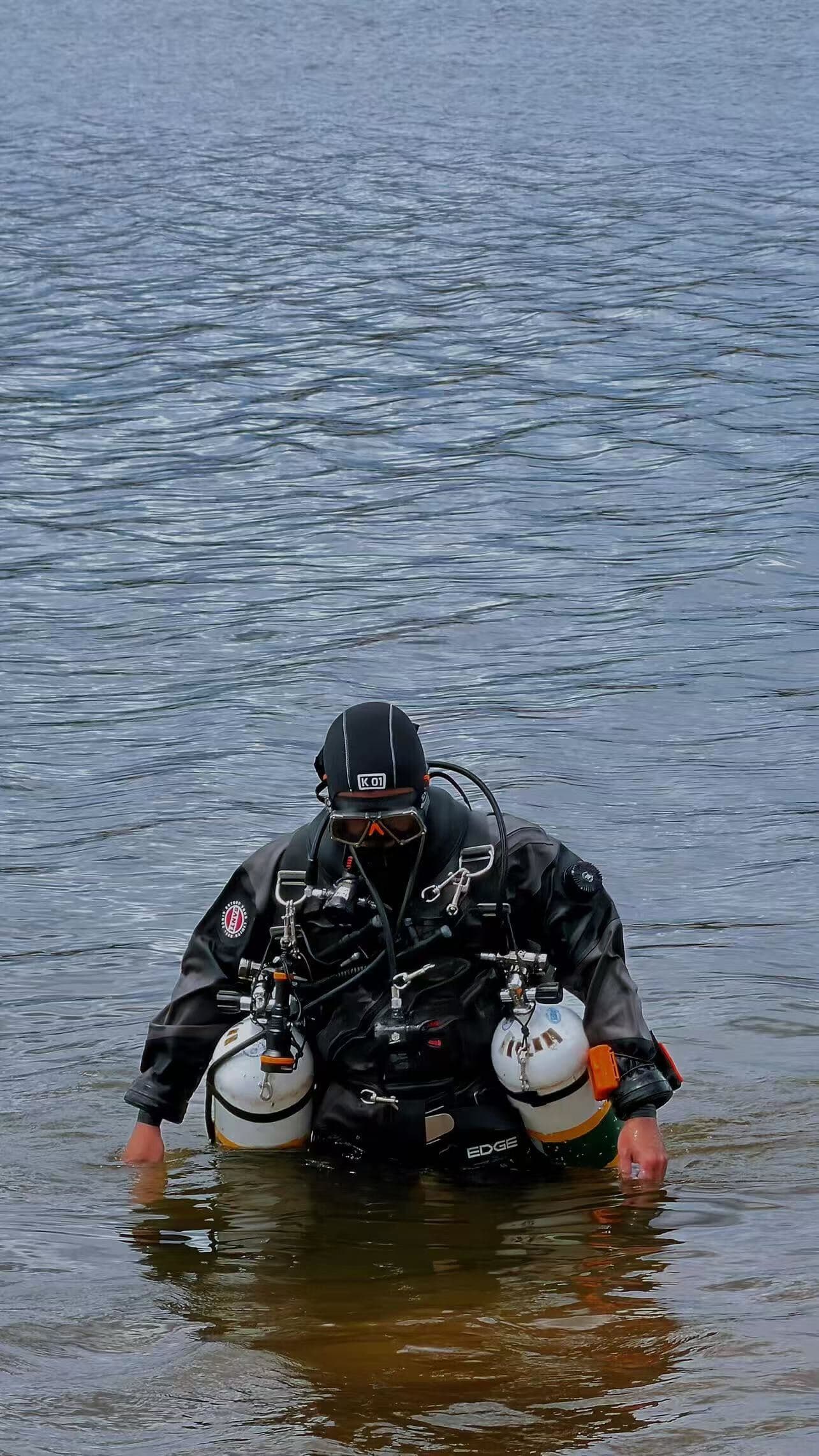 Diver exploring underwater